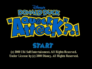 Donald Duck - Quack Attack (Europe) (En,Fr,De,Es,It) Title Screen